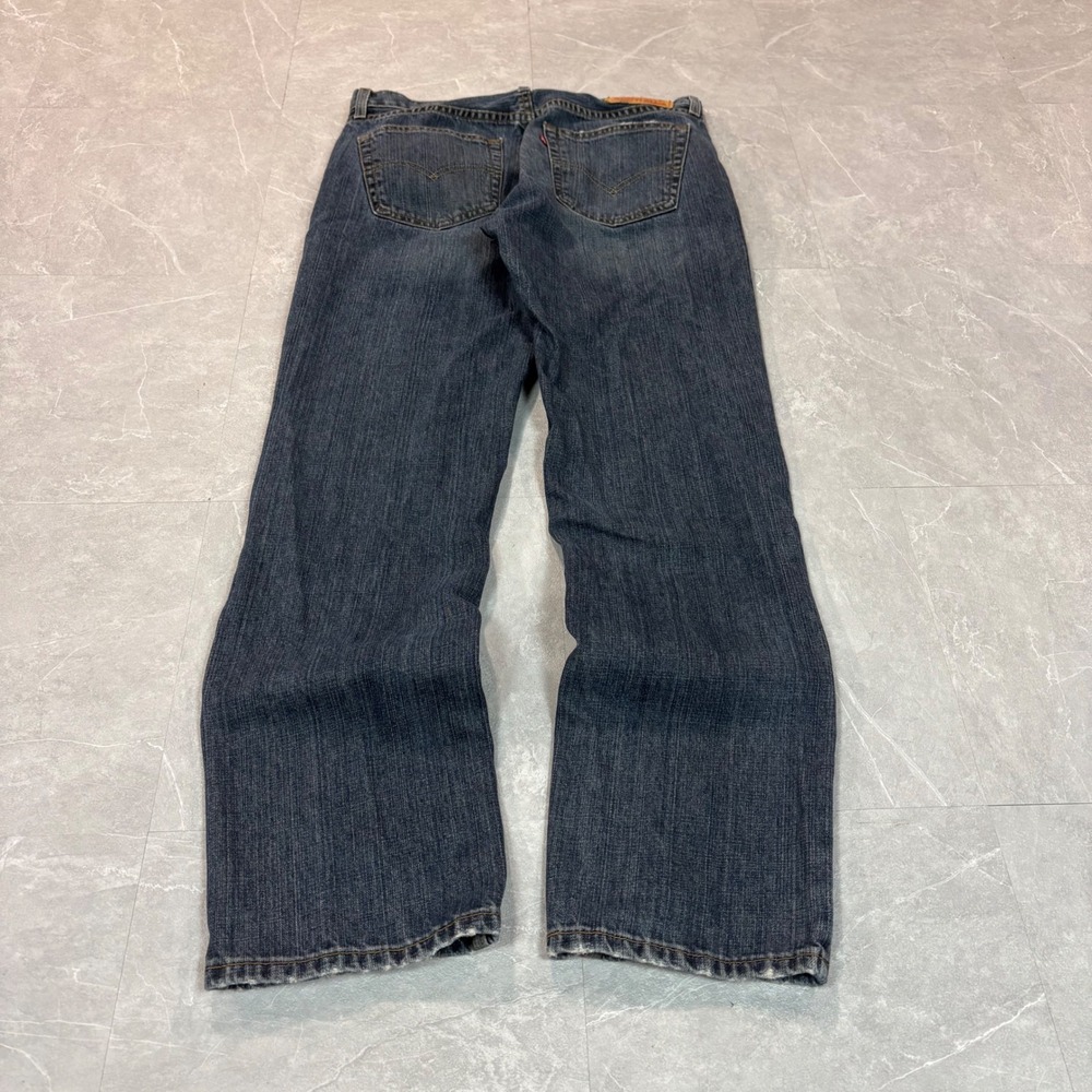 Levis 559 Relaxed Straight Jeans Mens 32x32 Dark Wash Blue Denim Pants 3343